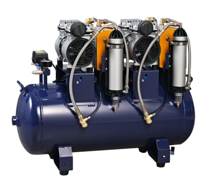 dental air compressor with air dryers